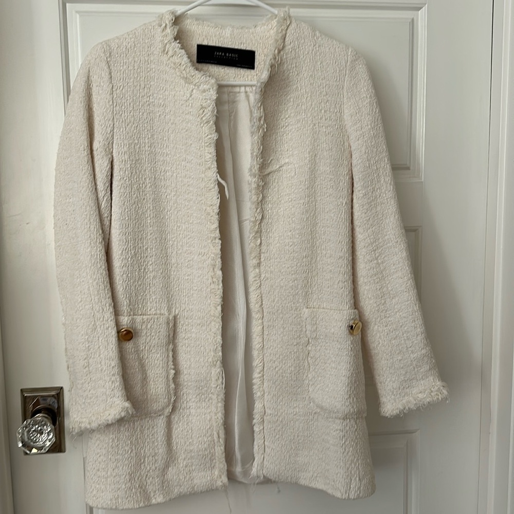 Zara tweed overcoat